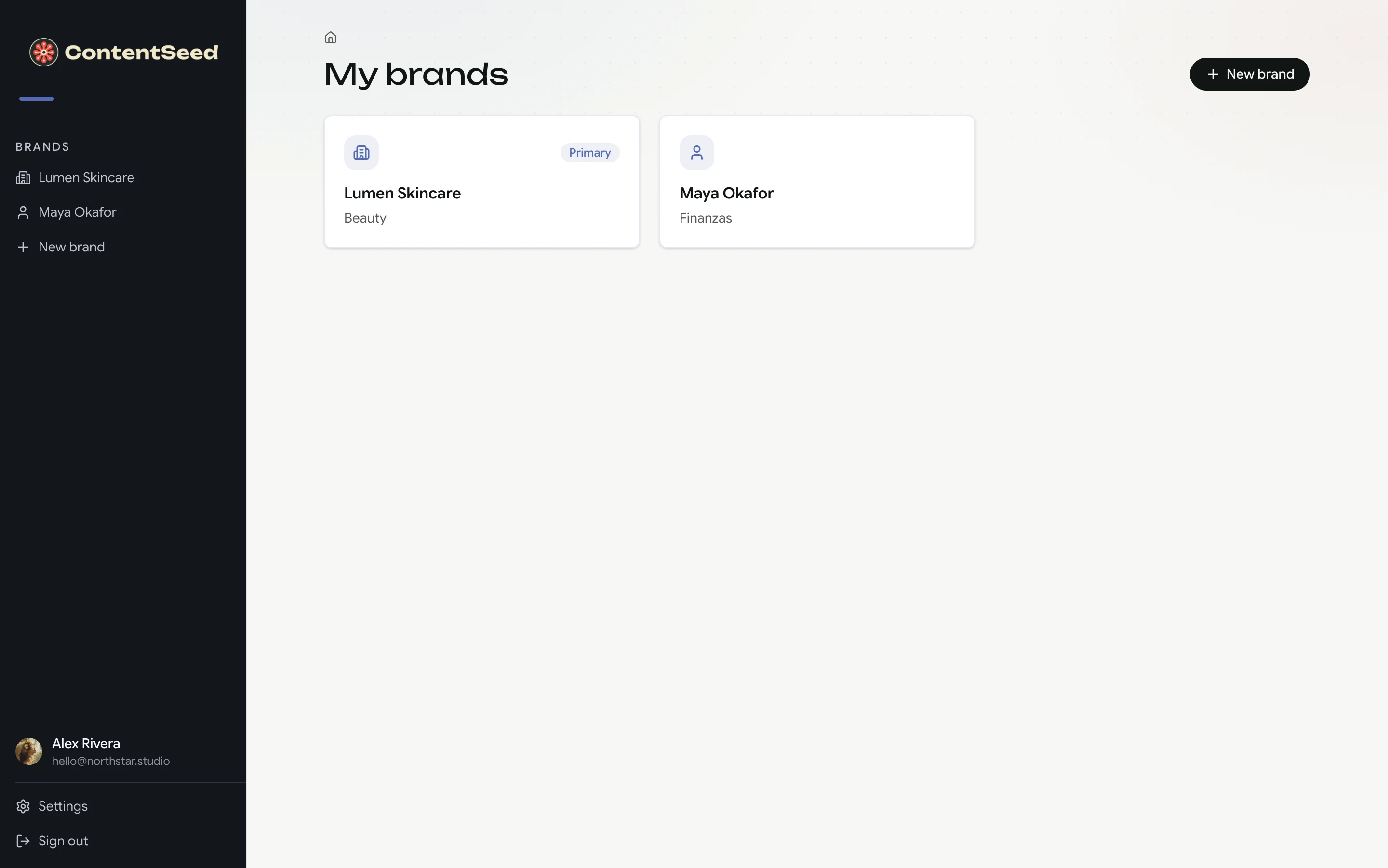 Up to 5 brands, fully separate